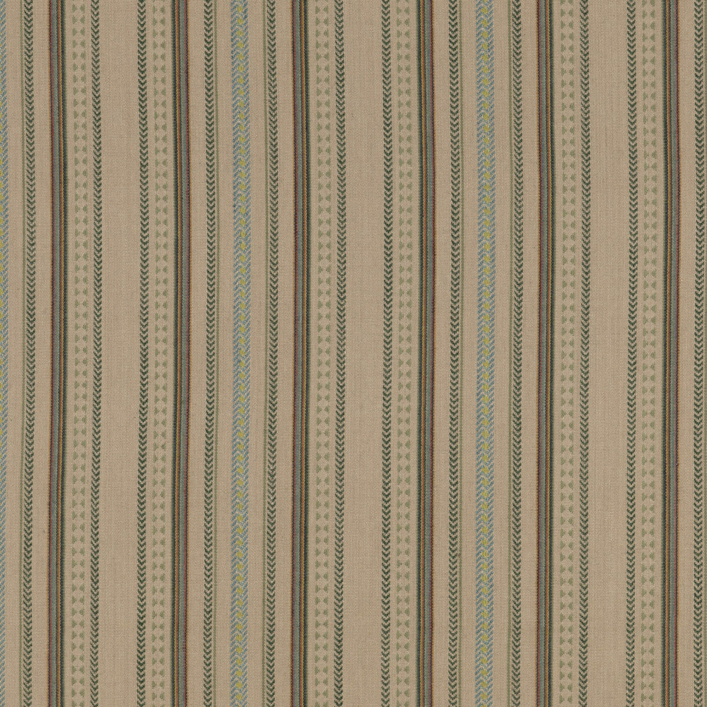 Racing Stripe Lovat by Mulberry Designer Fabric MULBERRY STRIPES II COTTON - 68%;JUTE - 32% India Horizontal: 13.199 and Vertical: 52.796 - Swanky Fabrics -