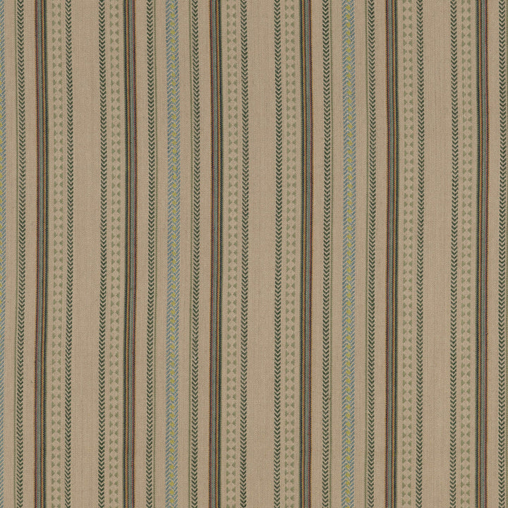 Racing Stripe Lovat by Mulberry Designer Fabric MULBERRY STRIPES II COTTON - 68%;JUTE - 32% India Horizontal: 13.199 and Vertical: 52.796 - Swanky Fabrics -