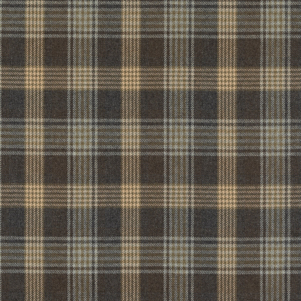 Braemar Woodsmoke by Mulberry Designer Fabric MULBERRY WOOLS IV WOOL - 100% United Kingdom MEDIUM Horizontal: 9.85 and Vertical: 12.214 59.1 - Swanky Fabrics -