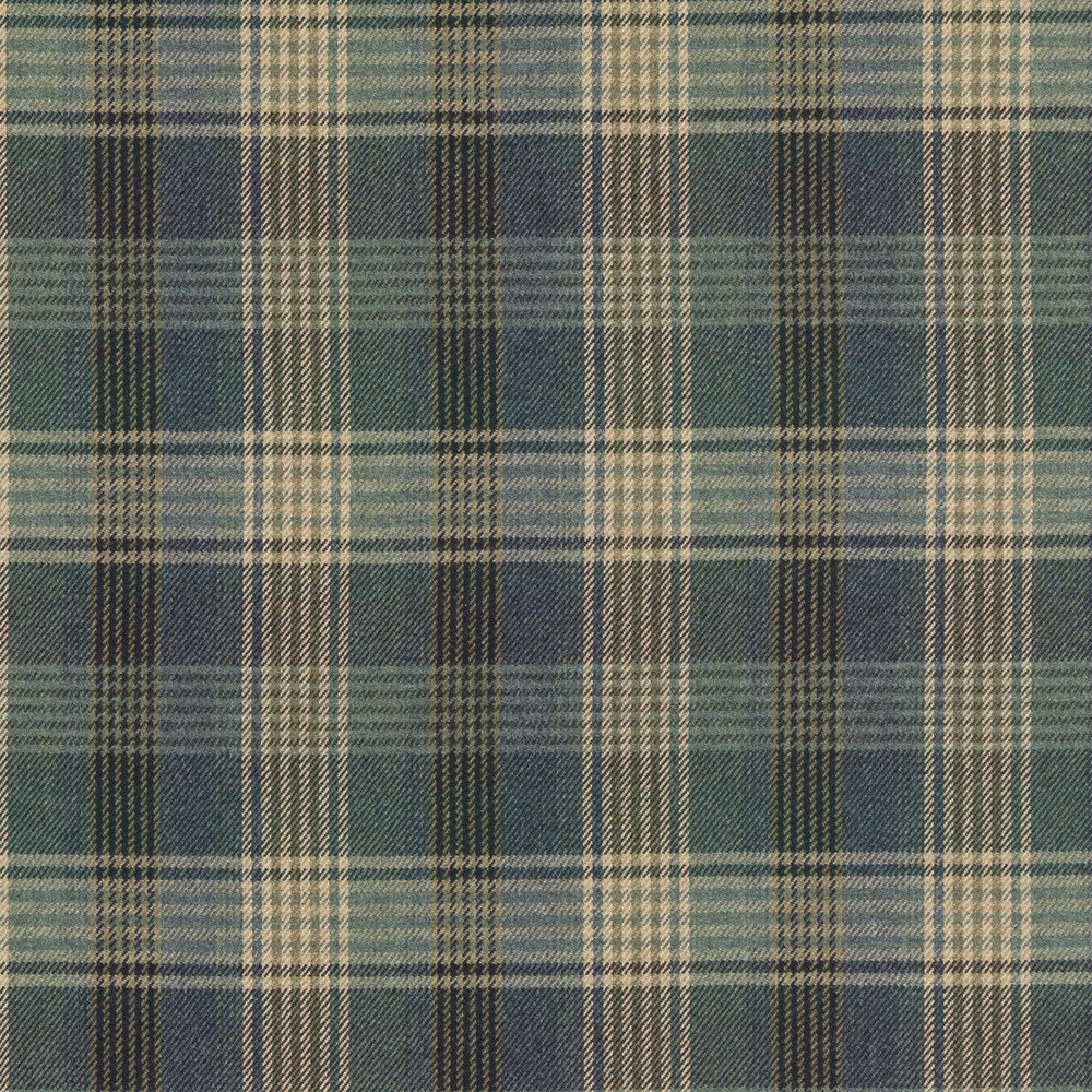 Braemar Blue by Mulberry Designer Fabric MULBERRY WOOLS IV WOOL - 100% United Kingdom MEDIUM Horizontal: 9.85 and Vertical: 12.214 59.1 - Swanky Fabrics -