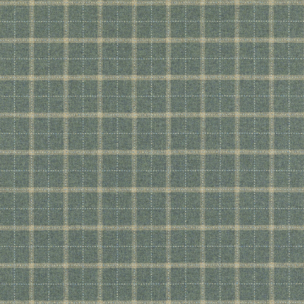 Bowmont Teal by Mulberry Designer Fabric MULBERRY WOOLS IV WOOL - 100% United Kingdom MEDIUM Horizontal: 3.546 and Vertical: 3.94 56.736 - Swanky Fabrics -