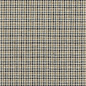 Mulberry Fabric Babington Check Indigo