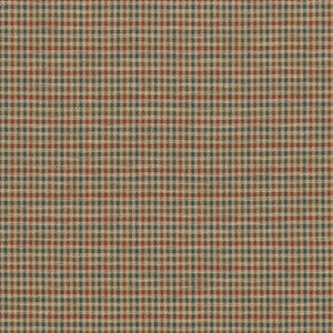 Mulberry Fabric Babington Check Teal/Spice