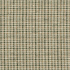 Mulberry Fabric Babington Check Green/Sand