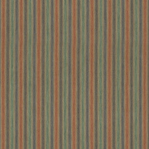 Mulberry Fabric Shepton Stripe Teal/Spice