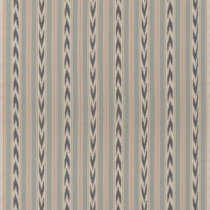 Mulberry Fabric Newport Stripe Blue/Red