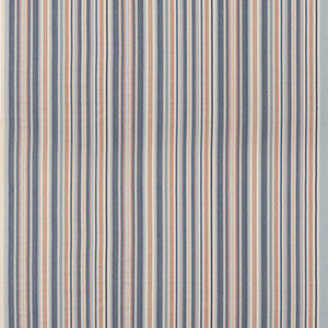 Mulberry Fabric Medford Stripe Blue/Rust