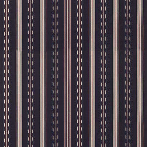 Mulberry Fabric Eastwind Stripe Indigo/Red