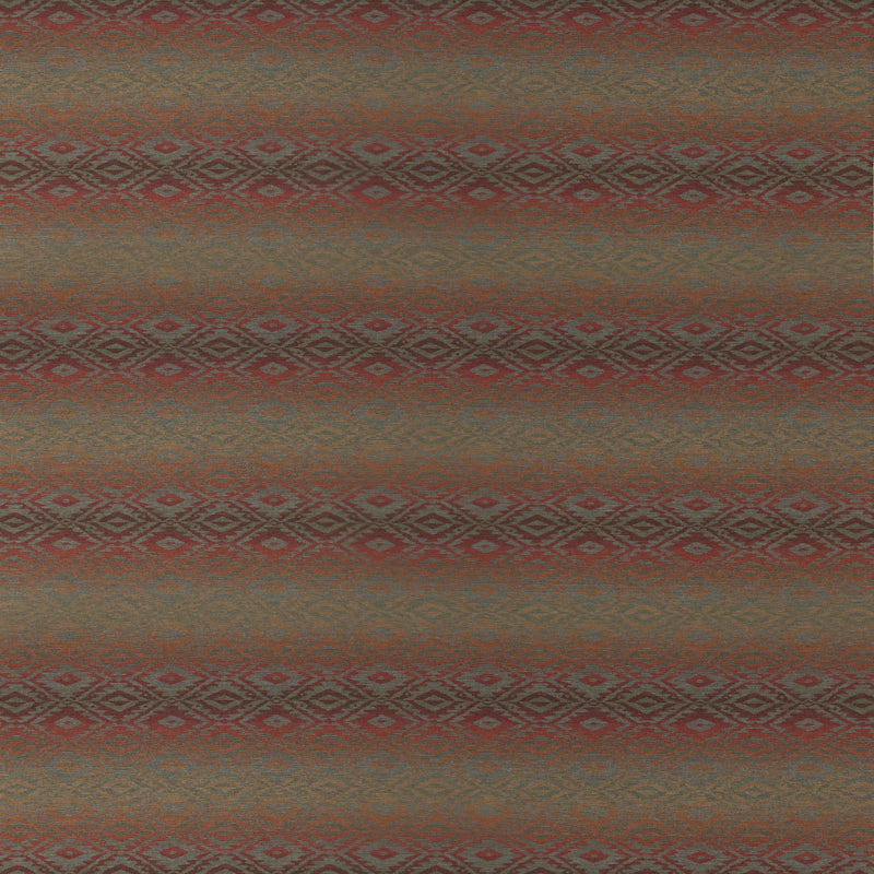 Mulberry Fabric Beaumaris - Red/Green