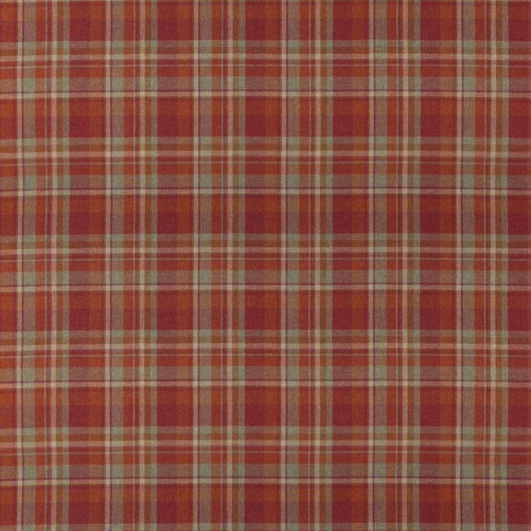 Mulberry Fabric Lindisfarne Plaid - Russet