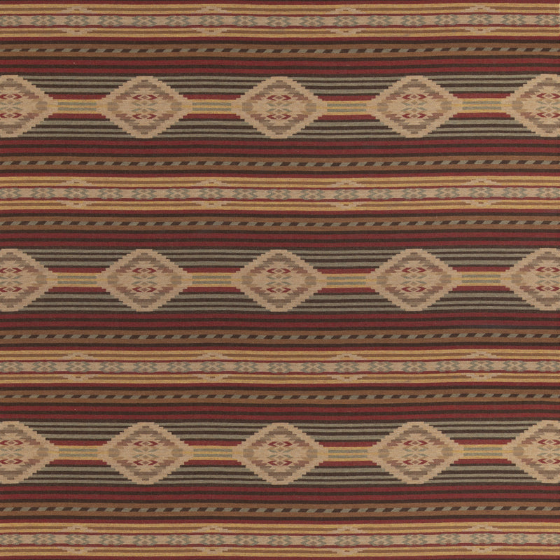 Mulberry Fabric Harlech - Red/Lovat/Sand