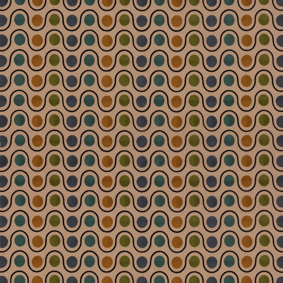 Mulberry Fabric Wicket - Green/Blue
