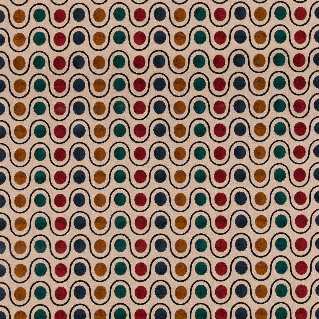 Mulberry Fabric Wicket - Teal/Red