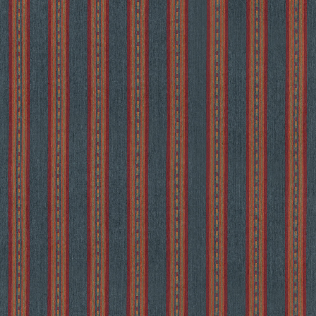 Mulberry Fabric Country Stripe - Teal