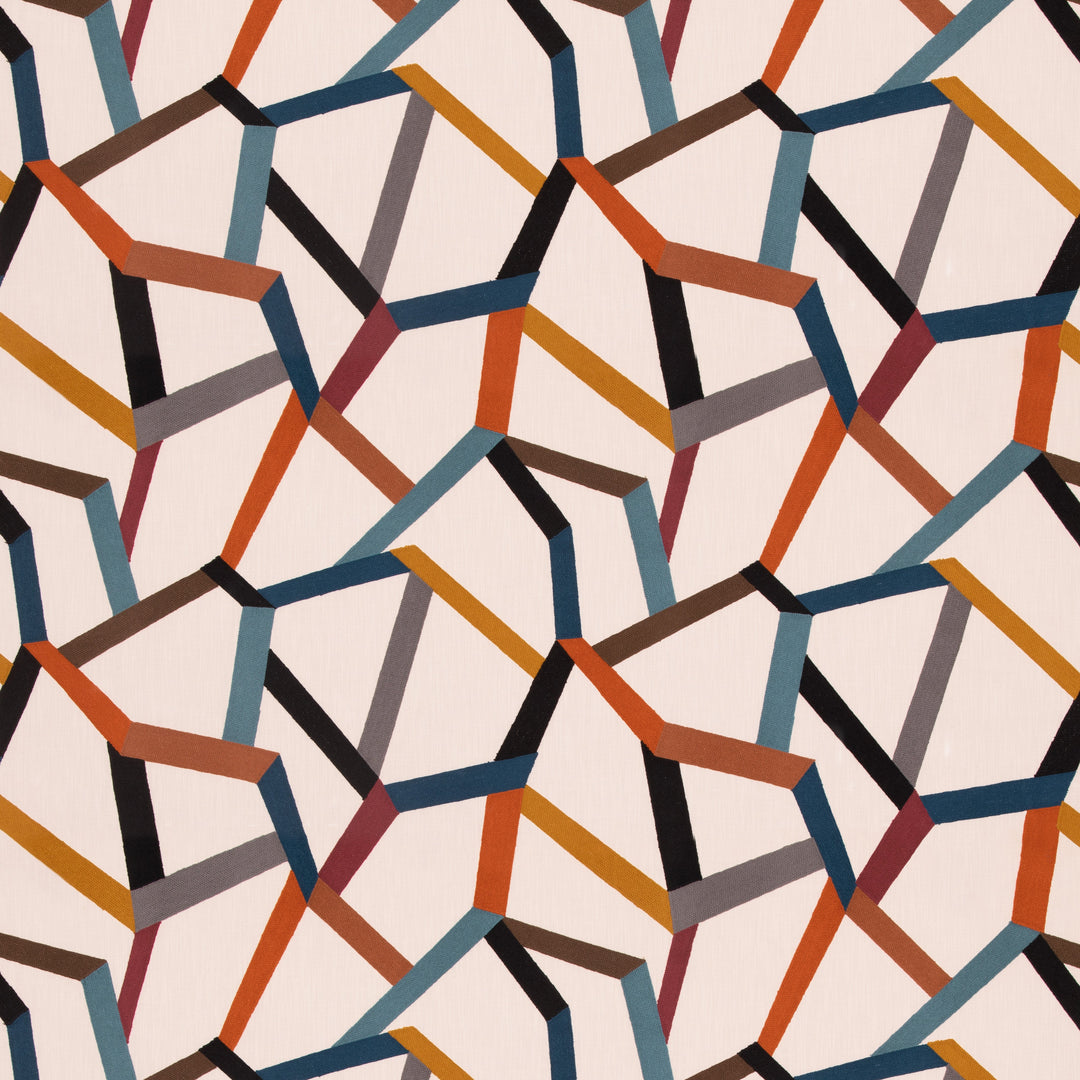 Mulberry Fabric Beltane - Teal/Spice