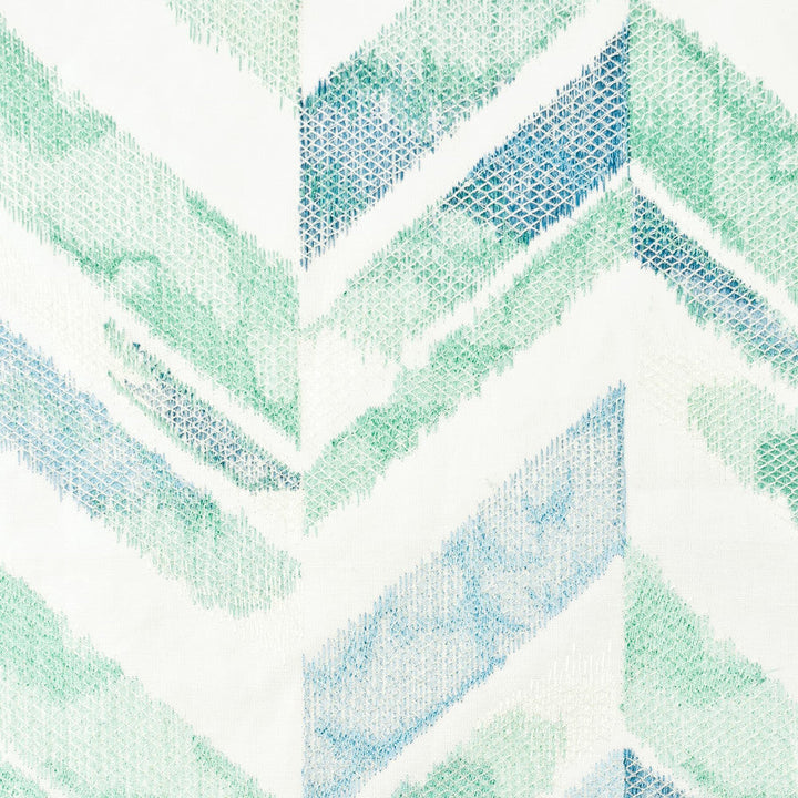 Fernbrook 2 Opal by Stout Designer Fabric COMFORTABLE LIVING MINERAL/TEAL 60%POL 40%COT %BEMB INDIA FLAME RETARDANT-N.F.P.A. 701 SMALL SCALE Horizontal: 16.875 and Vertical: 15.000 51 in - Swanky Fabrics -