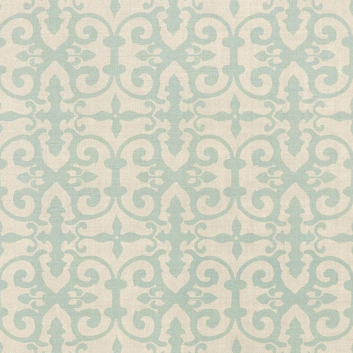 Ferne Park Aqua Fern003 by Schumacher Designer Fabric VEERE GRENNEY I See Sample UNITED KINGDOM MEDIUM DUTY </p><p>Repeat: Horizontal: 8" (20CM) and Vertical: 8" (20CM) 47" (119CM) - Swanky Fabrics -