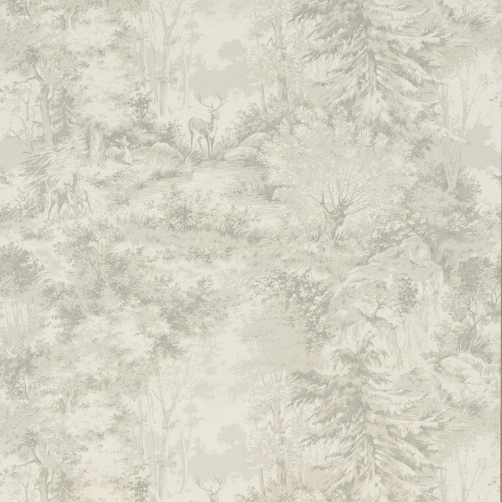 Torridon Silver/Grey by Mulberry Designer Wallcovering BOHEMIAN ROMANCE PAPER - 100% United Kingdom Horizontal: 26.989 and Vertical: 20.488 26.989 - Swanky Fabrics -