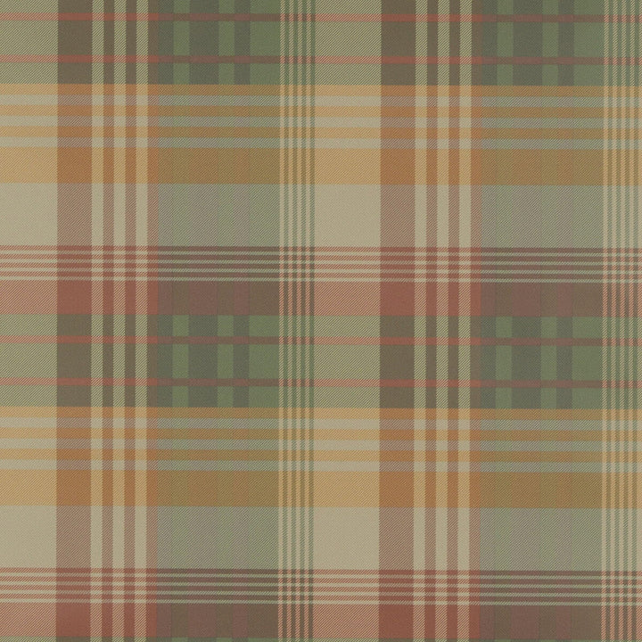 Mulberry Ancient Tartan Spice by Mulberry Designer Wallcovering BOHEMIAN ROMANCE PAPER - 100% United Kingdom Horizontal: and Vertical: 10.244 20.488 - Swanky Fabrics -
