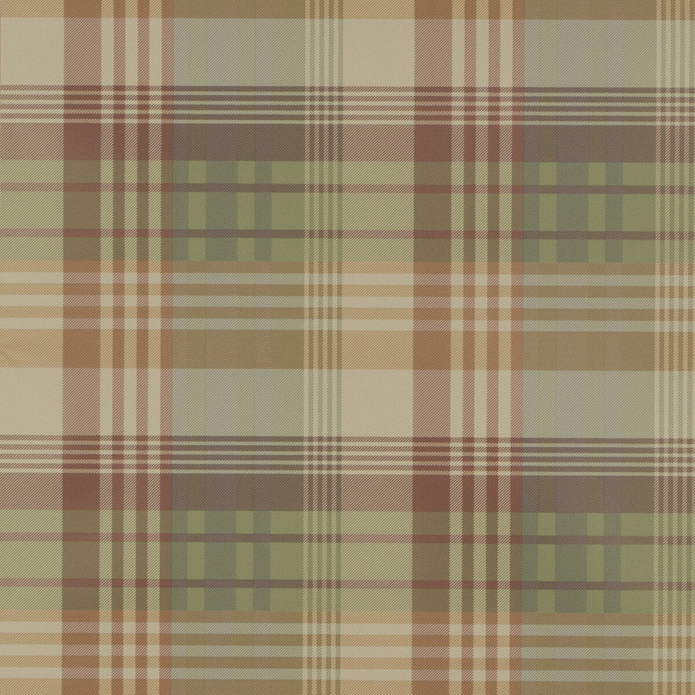 Mulberry Ancient Tartan Mulberry Tartan by Mulberry Designer Wallcovering BOHEMIAN ROMANCE PAPER - 100% United Kingdom Horizontal: and Vertical: 10.244 20.488 - Swanky Fabrics -