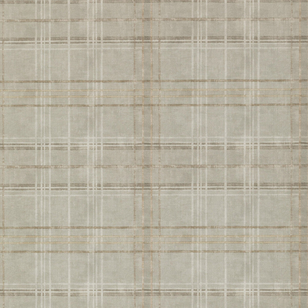 Shetland Plaid Woodsmoke by Mulberry Designer Wallcovering MODERN COUNTRY PAPER - 100% United Kingdom Horizontal: 26.989 and Vertical: 12.608 26.989 - Swanky Fabrics -