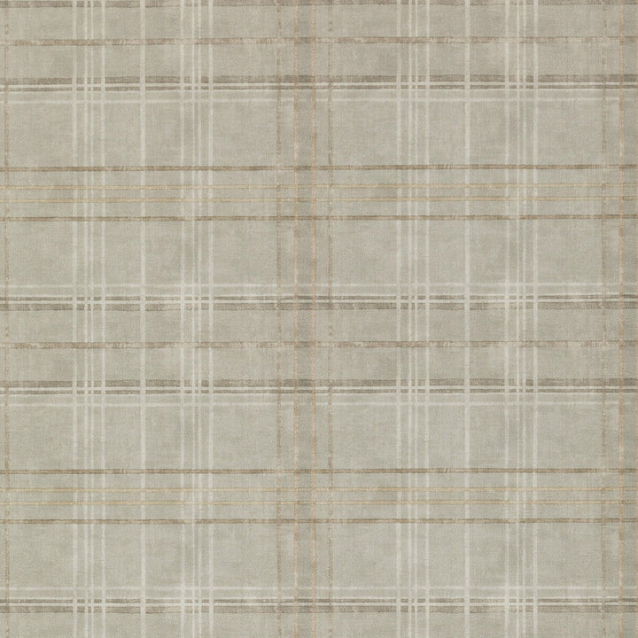 Shetland Plaid Woodsmoke by Mulberry Designer Wallcovering MODERN COUNTRY PAPER - 100% United Kingdom Horizontal: 26.989 and Vertical: 12.608 26.989 - Swanky Fabrics -