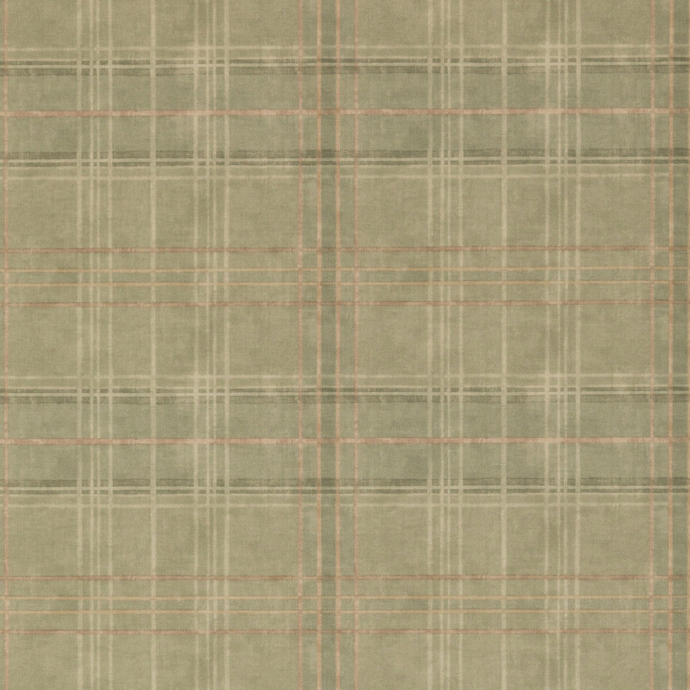 Shetland Plaid Lovat by Mulberry Designer Wallcovering MODERN COUNTRY PAPER - 100% United Kingdom - Horizontal: 26.989 and Vertical: 12.608 26.989 - Swanky Fabrics -