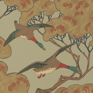 Mulberry Wallpaper Flying Ducks Sky/Moss FG090.H22.0