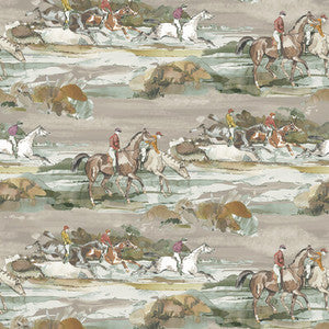 Mulberry Wallpaper Morning Gallop Grey/Sand