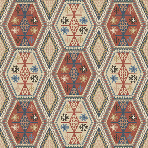 Mulberry Wallpaper Buckland Red/Blue