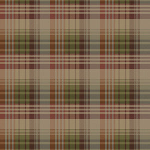 Mulberry Wallpaper Ancient Tartan Red/Plum