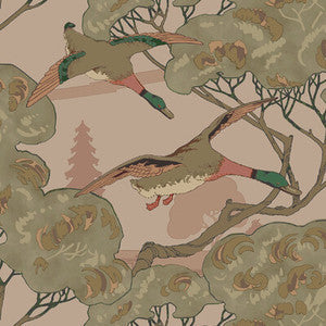 Mulberry Wallpaper Grand Flying Ducks Plaster