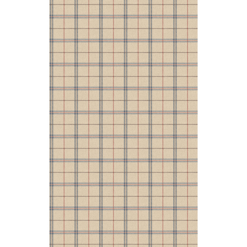 Mulberry Wallcovering Blue/Red