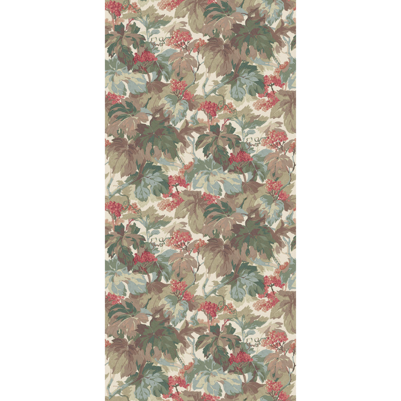 Mulberry Wallcovering Teal/Rose