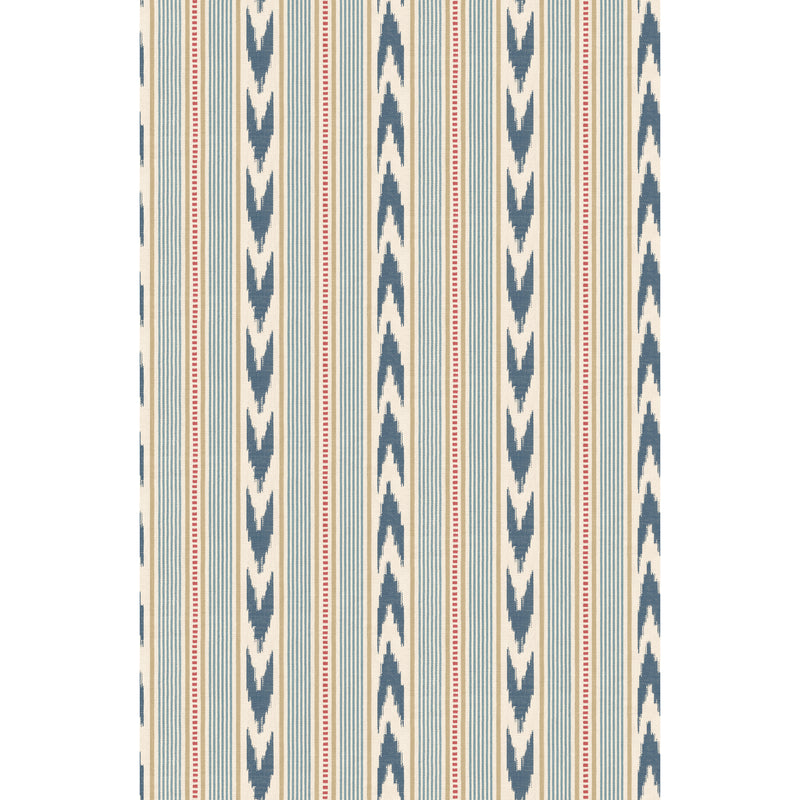 Mulberry Wallcovering Blue/Red