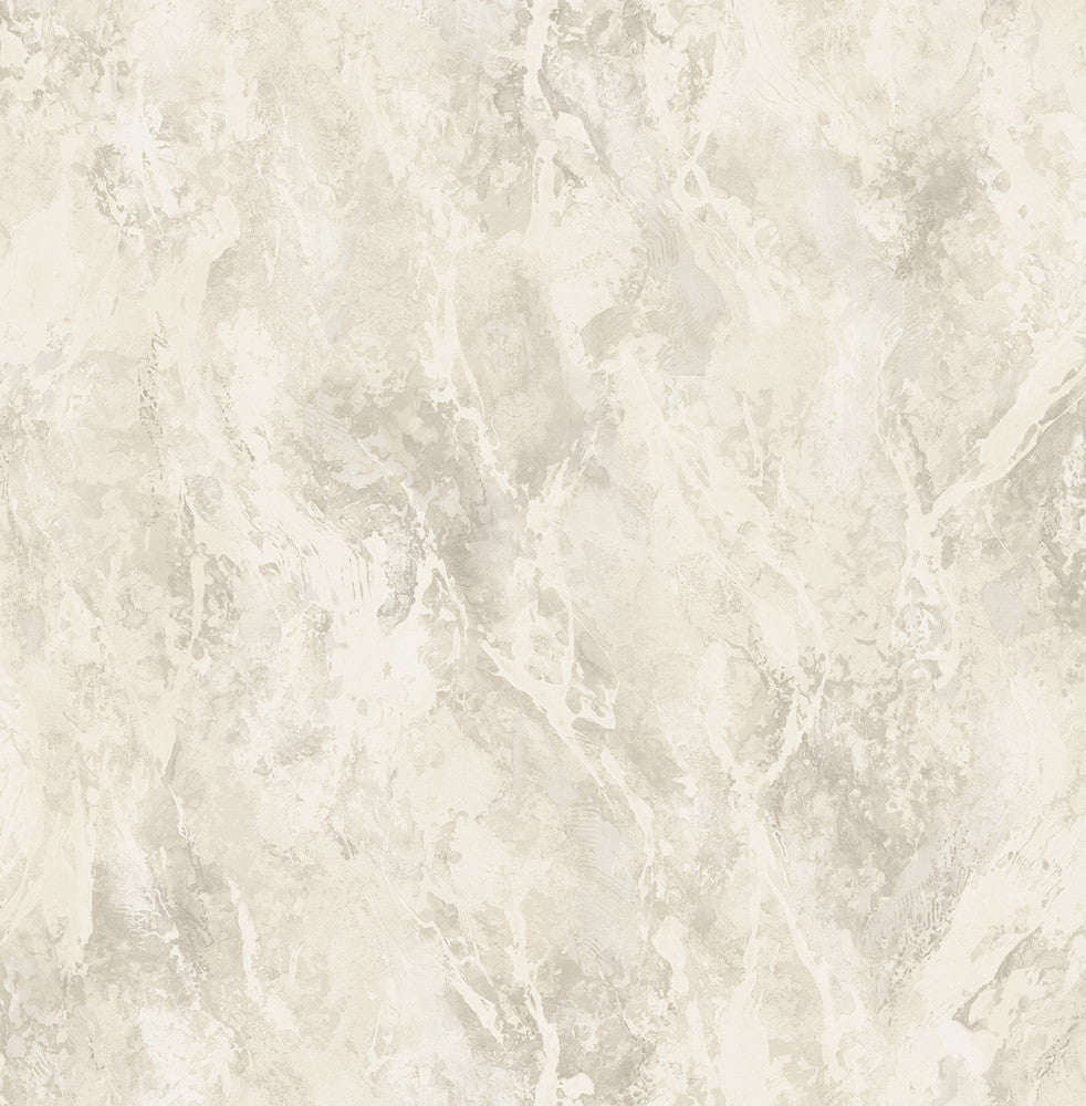 Paint Splatter Metallic Champagne, White, and Tan FI70207 by Seabrook Designs Designer Wallpaper