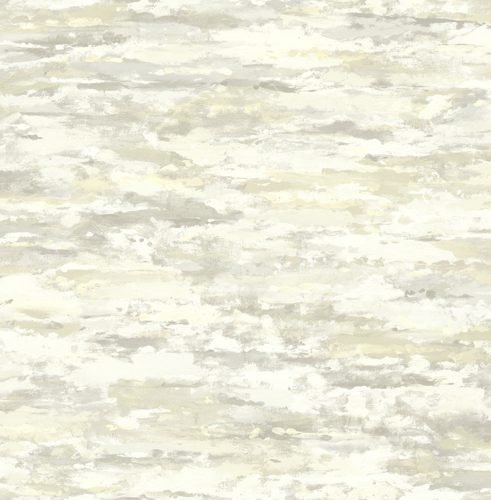 Brushstrokes Metallic Pearl and Silver FI70605 by Seabrook Designs Designer Wallpaper
