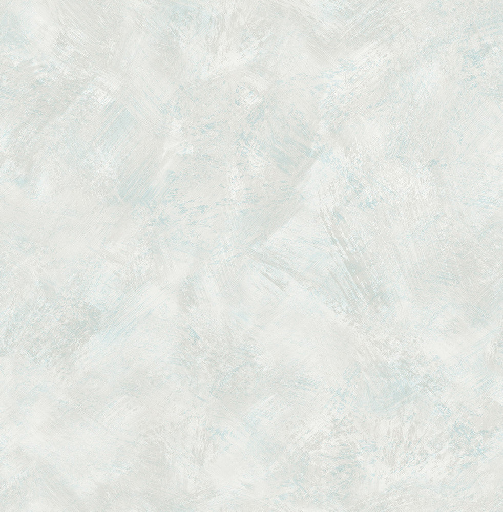 Faux Metallic Ivory, Powder Blue, and White FI70908 by Seabrook Designs Designer Wallpaper