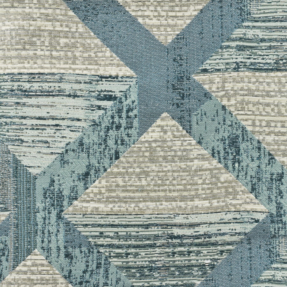 Fiasco 1 Harbor by Stout Designer Fabric COMFORTABLE LIVING BREEZE/INDIGO 41%SVI 21%BAM 19%COT 11%POL 8%LIN INDIA Horizontal: 13.5 and Vertical: 12 55 in - Swanky Fabrics -