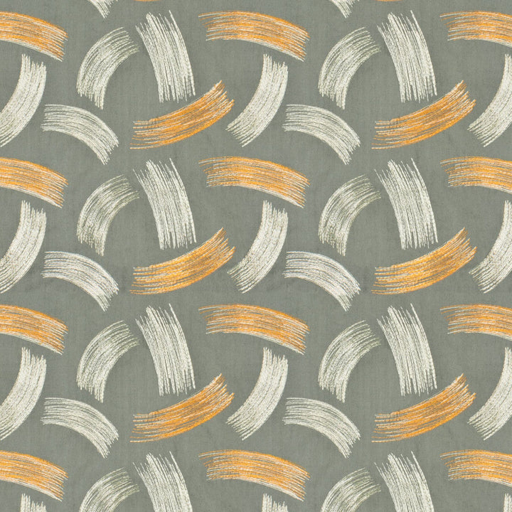 Fiddlesticks 3 Stone by Stout Designer Fabric RAINBOW LIBRARY DOVE/CHARCOAL 100%COT %BEMB INDIA Horizontal: 12.875 and Vertical: 15.625 51.12 in - Swanky Fabrics -