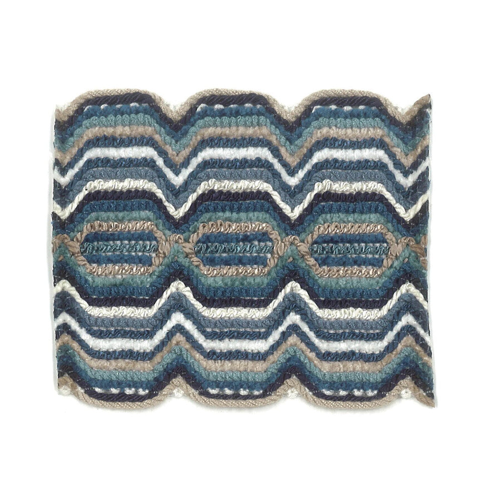Fiesta 2 Ocean by Stout Designer Trim New World Trim Volume Ii 91% Spun Viscose 9% Nylon CHINA Horizontal: 1 and Vertical: 0 2.88 in - Swanky Fabrics -