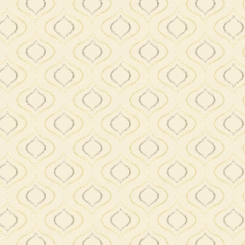 Figo 1 Cornsilk by Stout Designer Fabric Rainbow Library Mica/Bronze 100% Cotton Rayon Embroidery CHINA Horizontal: 13.625 and Vertical: 11.75 54 in - Swanky Fabrics -