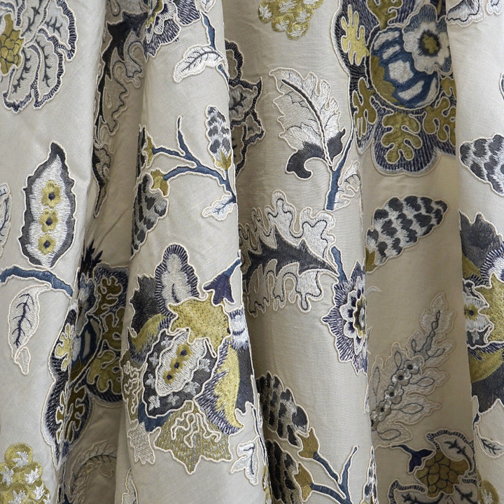Flamboro 72Sj101 by JF Designer Fabric JF Studio 47% Cotton, 38% Linen, 15% Silk India Horizontal: 25.375 and Vertical: 22.375 54 - Swanky Fabrics -