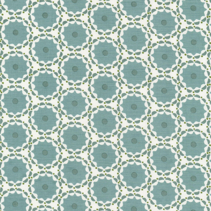 Fleecy 4 Norse by Stout Designer Fabric RAINBOW LIBRARY VAPOR/SEAGLASS 58%LIN 42%COT INDIA Horizontal: 3.375 and Vertical: 1.875 54 in - Swanky Fabrics -