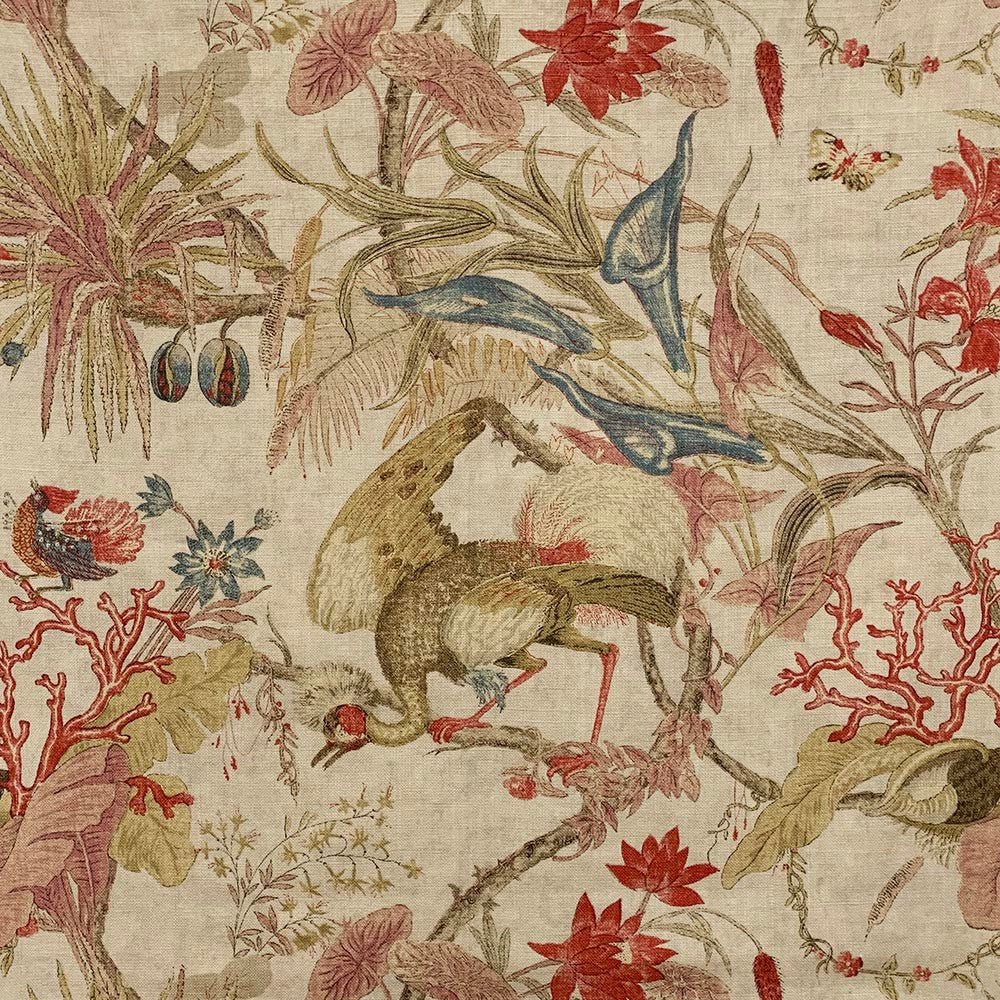 Floater Starberry by Magnolia Designer Fabric - 100% Linen Uk 25 Horizontal: 27 and Vertical: 24 54" - Swanky Fabrics -