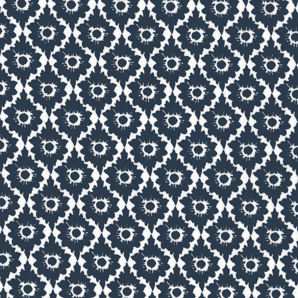 Flurry 3 Navy by Aoc Fabric Aoc Fabric Flurry 3 NavyFabric LA BELLA VITA USA </p><p>Repeat: H: 1.500, V: 2.000 54 in - Fabric Carolina -