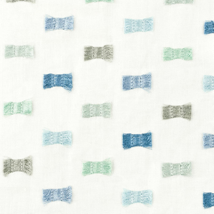 Flutter 1 Shoreline by Stout Designer Fabric COMFORTABLE LIVING MINERAL/TEAL 100%COT %BEMB INDIA </p><p>Repeat: 6.375 50.25 in - Swanky Fabrics -
