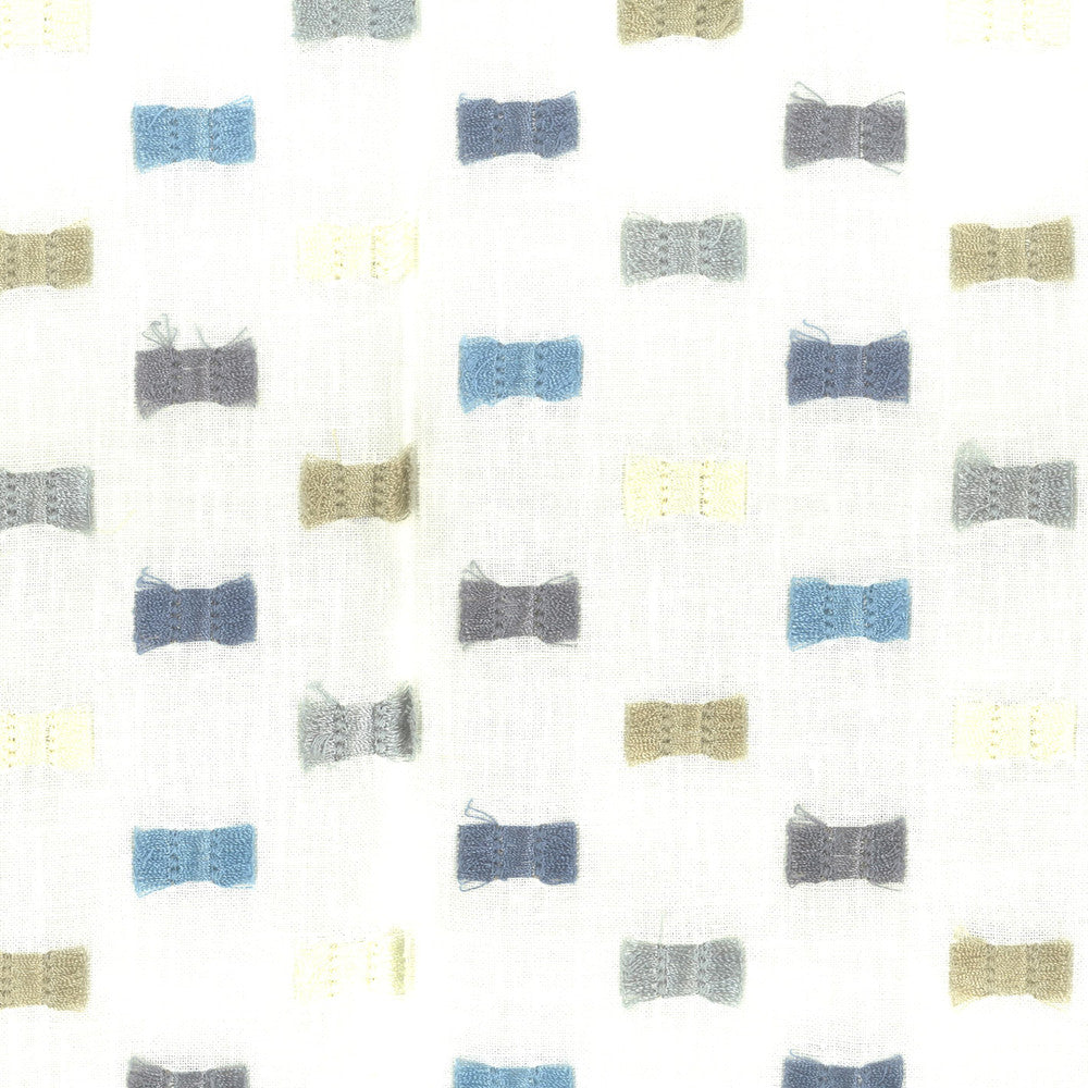 Flutter 3 Blue by Stout Designer Fabric RAINBOW LIBRARY HORIZON/LAKE 100%COT %BEMB INDIA </p><p>Repeat: 6.375 50.25 in - Swanky Fabrics -