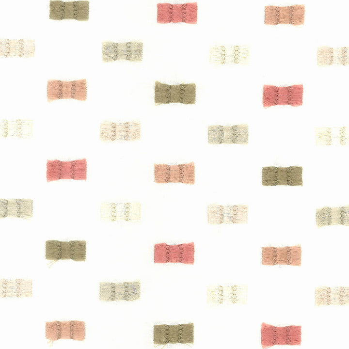 Flutter 4 Coral by Stout Fabric Stout Fabric Flutter 4 CoralFabric RAINBOW LIBRARY TILE/SORBET 100%COT %BEMB INDIA </p><p>Repeat: H: 8.500, V: 6.375 50.25 in - Fabric Carolina -