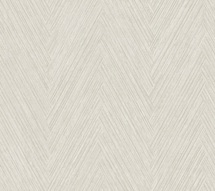 Thatched Chevron Light Neutral Wallpaper by York Wallcoverings Designer Formations Covers about 60.8 square feet 27-in by 27-ft long roll Unpasted 24 - Swanky Fabrics -